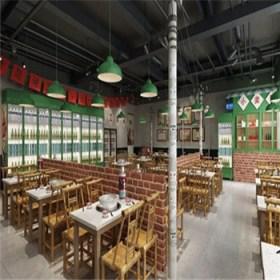 西安市各种各样的饭店餐桌