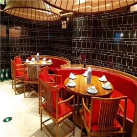 西安快餐店沙发卡座定制