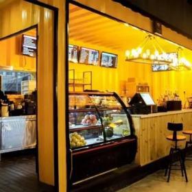 延安咖啡厅卡座桌椅定制案例