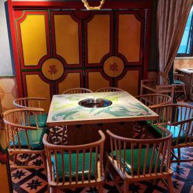 西安火锅桌批发定做工程之欢喜记火锅店