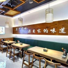 西安独厚麻食饭店餐桌椅工程案例