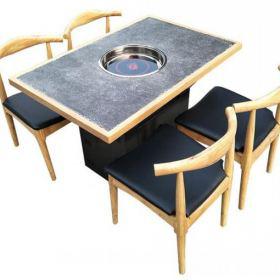 西安大理石无烟火锅桌生产厂家