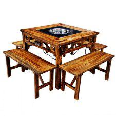 天水实木火锅桌椅生产厂家