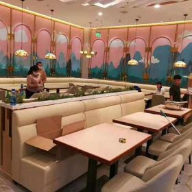 西安蟹黄尚蟹肉煲餐厅桌椅卡座案例赏析