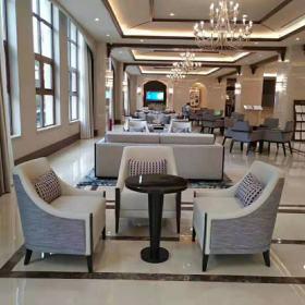 西咸新区某售楼中心沙发休闲椅定做案例