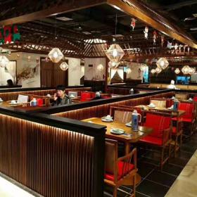 西安江城小馆陕南妈妈菜餐厅实木餐桌椅定做项目