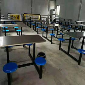 西安蓝田县某小学食堂不锈钢餐桌椅顺利收官