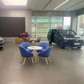 西安荣威汽车4S店接待桌椅及食堂岩板餐桌餐椅定制交货案例